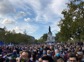 L'UNSA a participé aux rassemblements en hommage à Samuel Paty