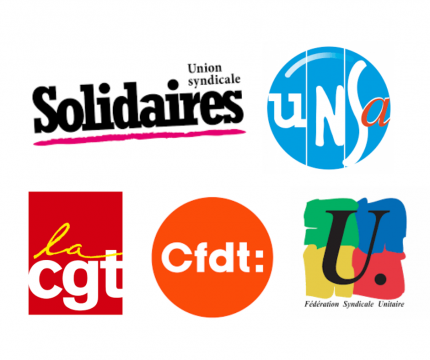 Les organisations syndicales CFDT, CGT, UNSA,...